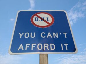 DUI Warning Sign
